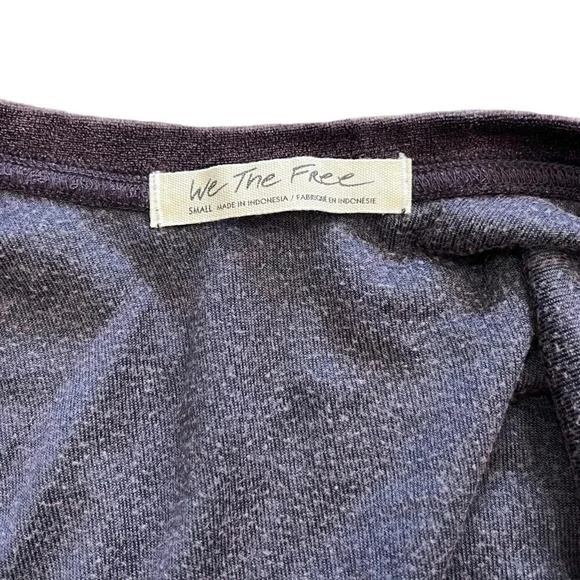 We The Free Purple Velvet Valerie Boxed Relaxed Top S - Picture 7 of 7